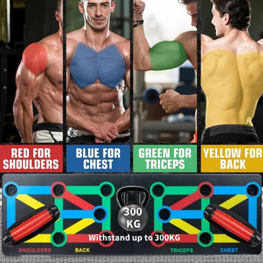 Push-Up Board – Foldable Multi-Function 12-in-1 Workout System for Full-Body Training at Home (Men & Women)